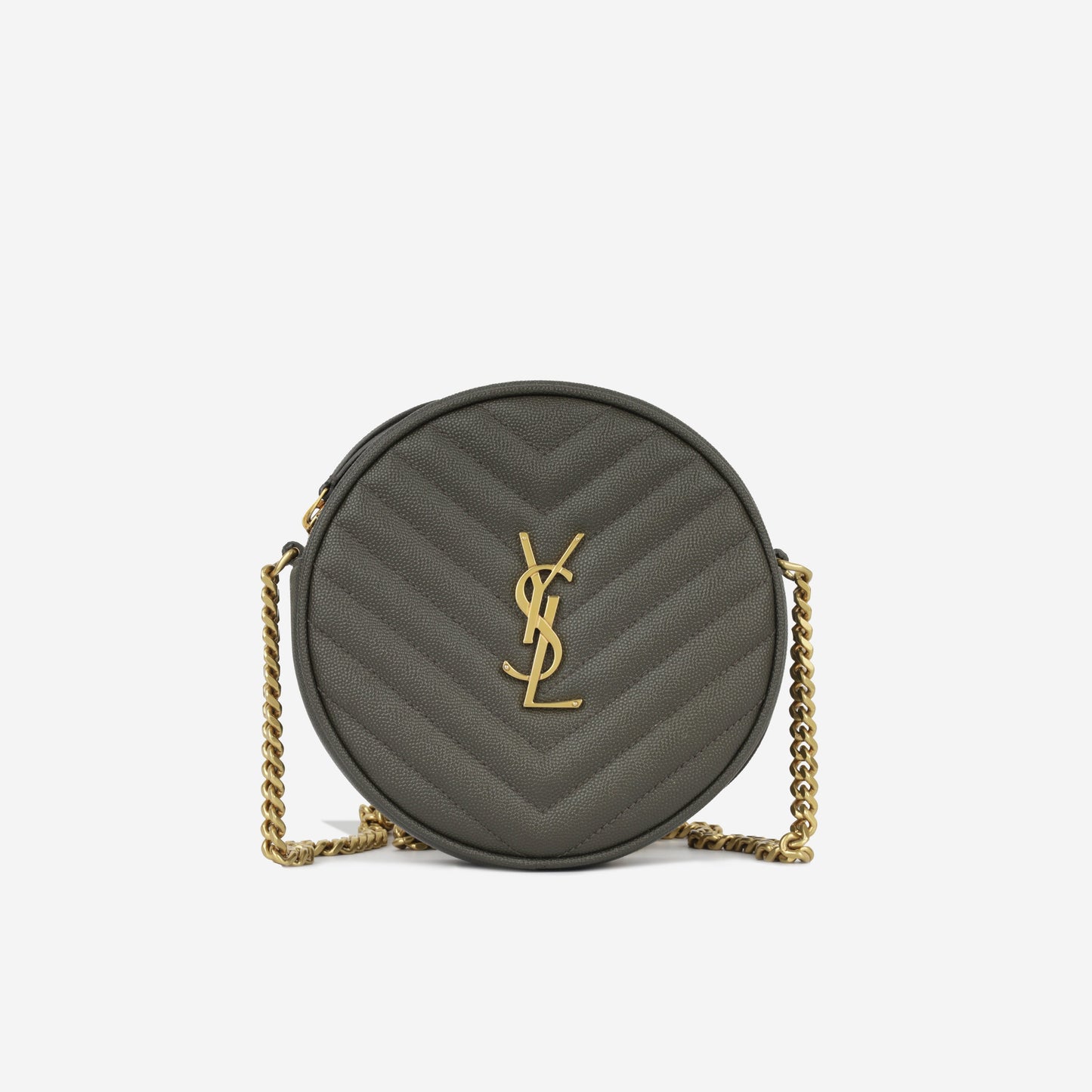 YSL Saint Laurent Vinyle Round Camera Bag Shoulder Bag