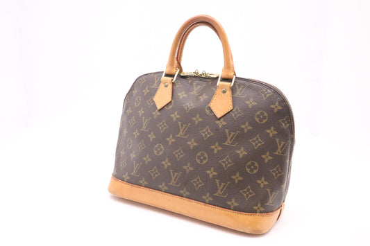 Louis Vuitton Alma PM Monogram Canvas Handbag Canvas 2