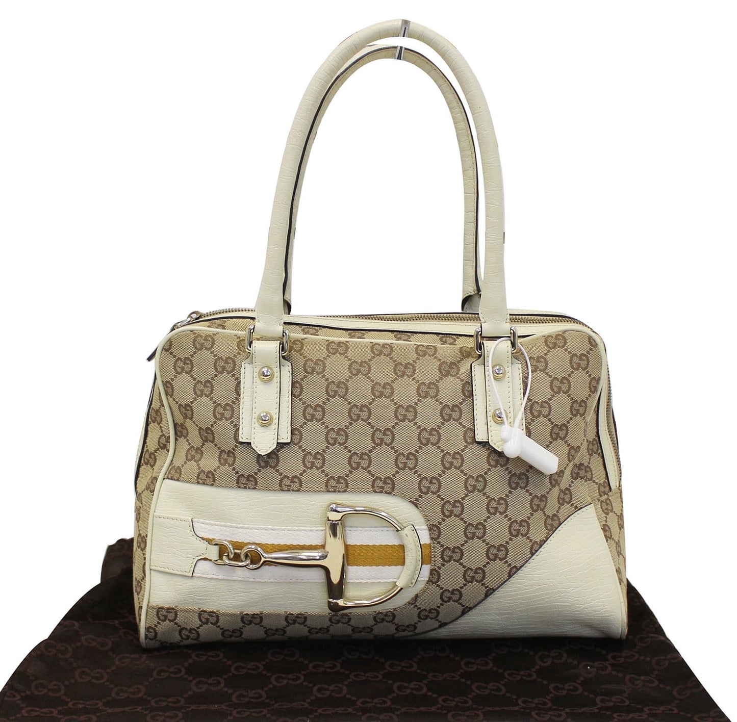 Gucci Hasler Shoulder Bag Canvas Monogram