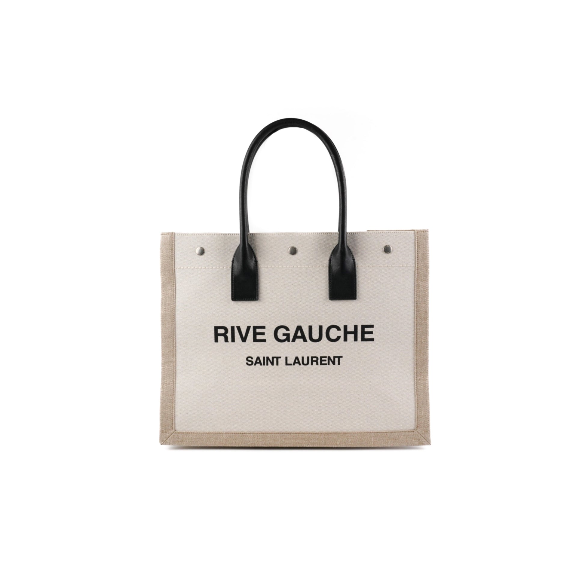 YSL Saint Laurent Rive Gauche Tote Bag Beige