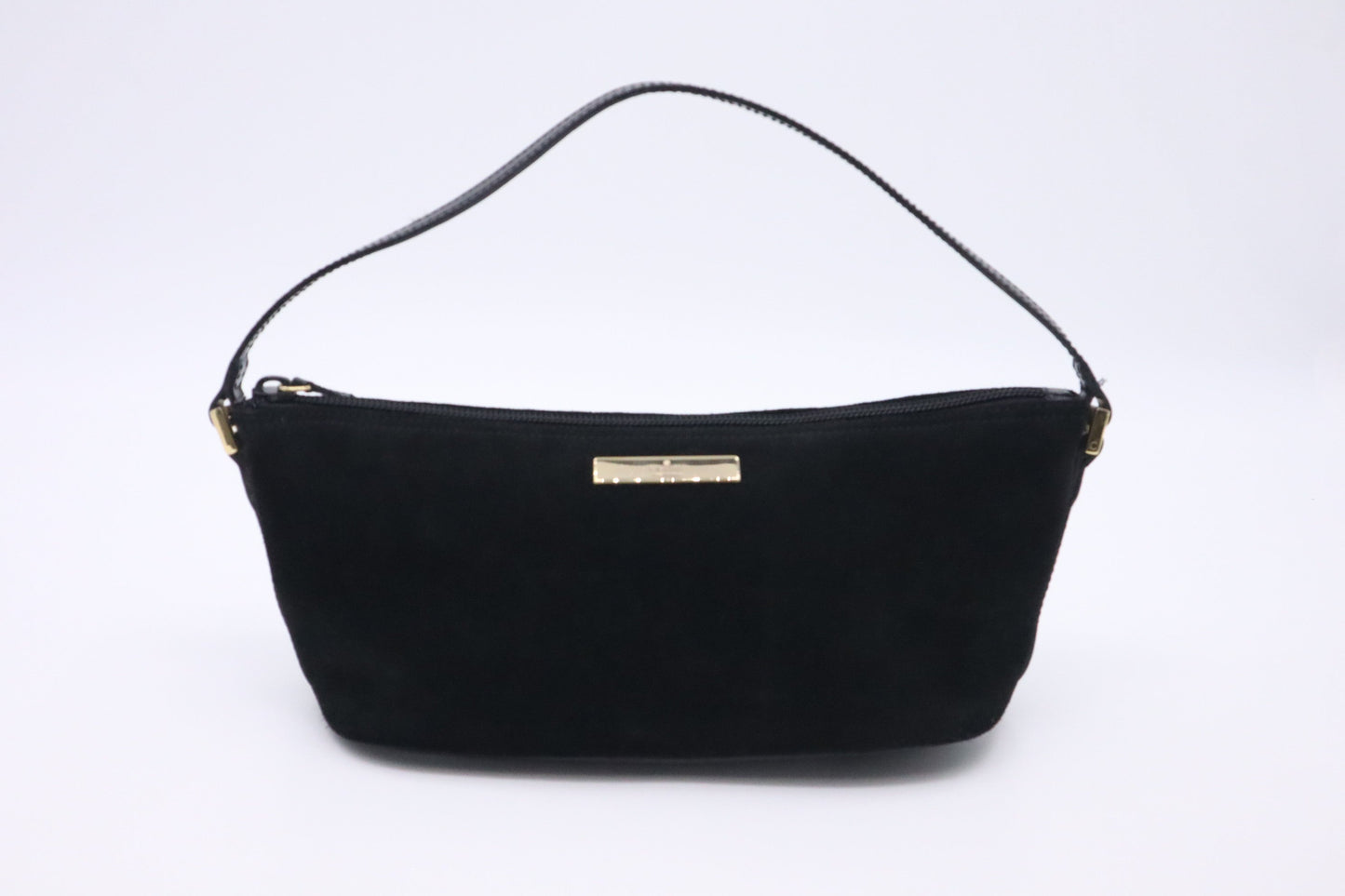 Gucci Boat Suede Black Handbag