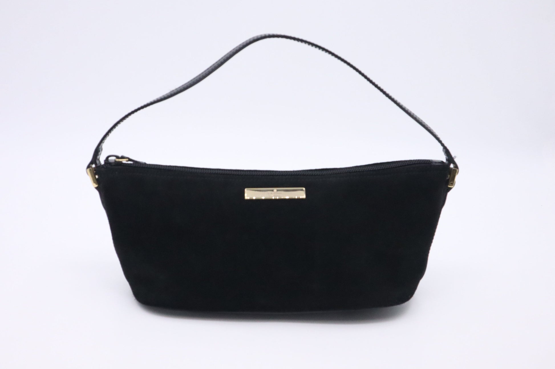 Gucci Boat Suede Black Handbag