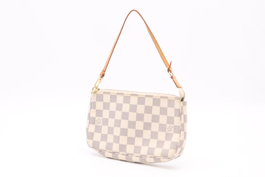 Louis Vuitton Pochette Accessoires Azur Damier Clutch Bag