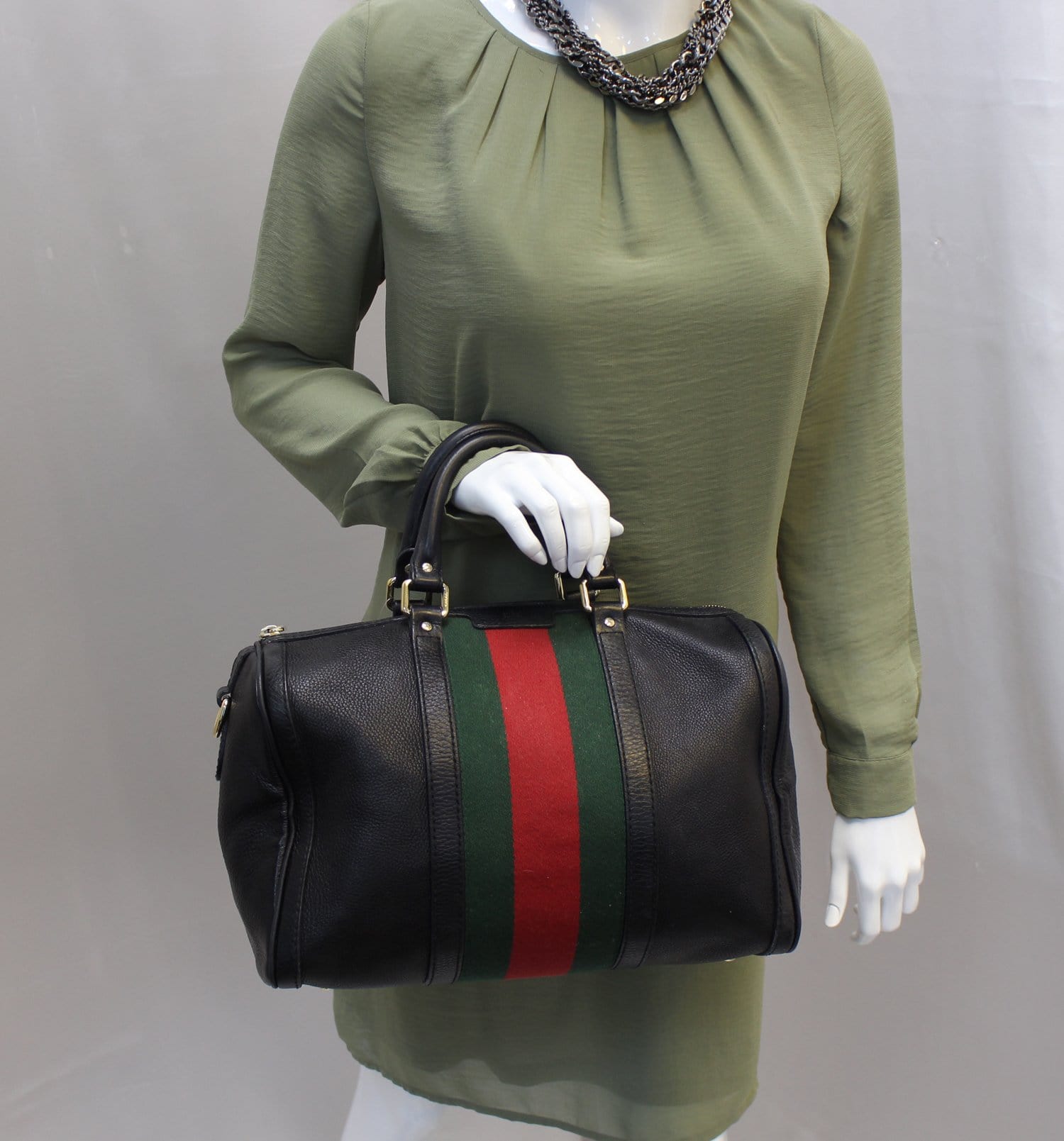 Gucci Web Boston Bag With Signature Web Medium Travel Bag