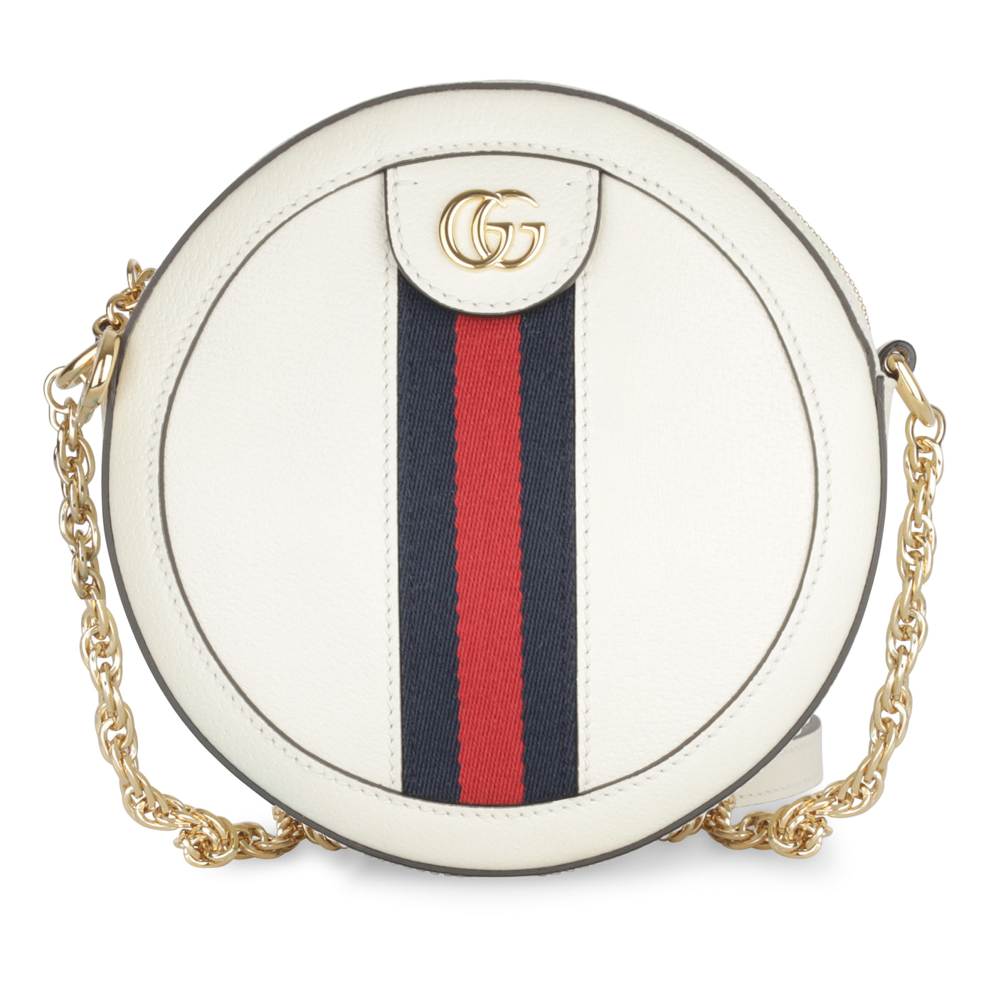 Gucci Round Ophidia Off Crossbody Bag White Mini