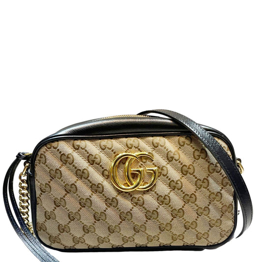 Gucci Marmont Small Crossbody Camera Bag Canvas Monogram Crossbody Bag Marmont Small
