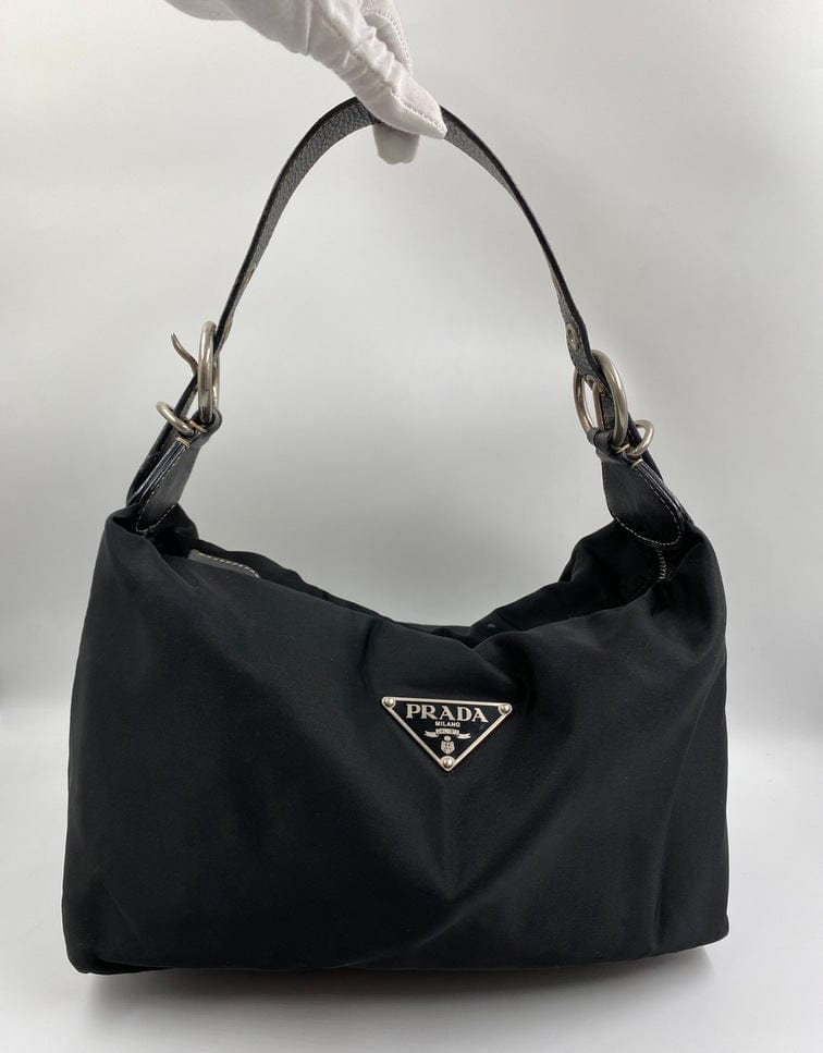 Prada Shoulder Bag Strap Leather Nylon
