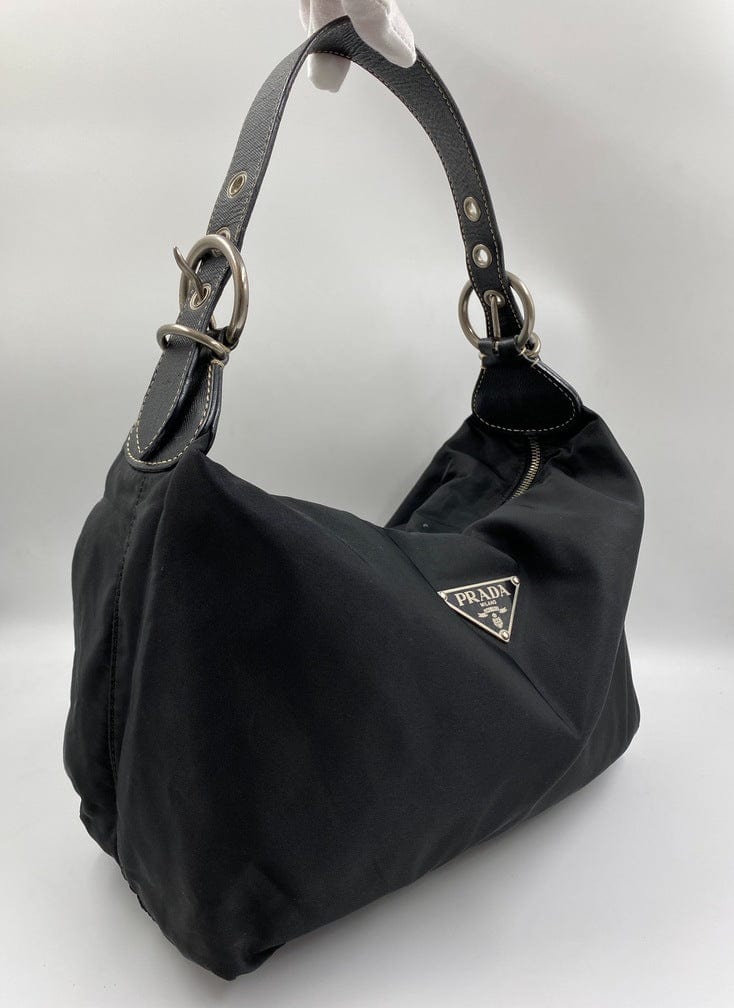 Prada Shoulder Bag Strap Leather Nylon