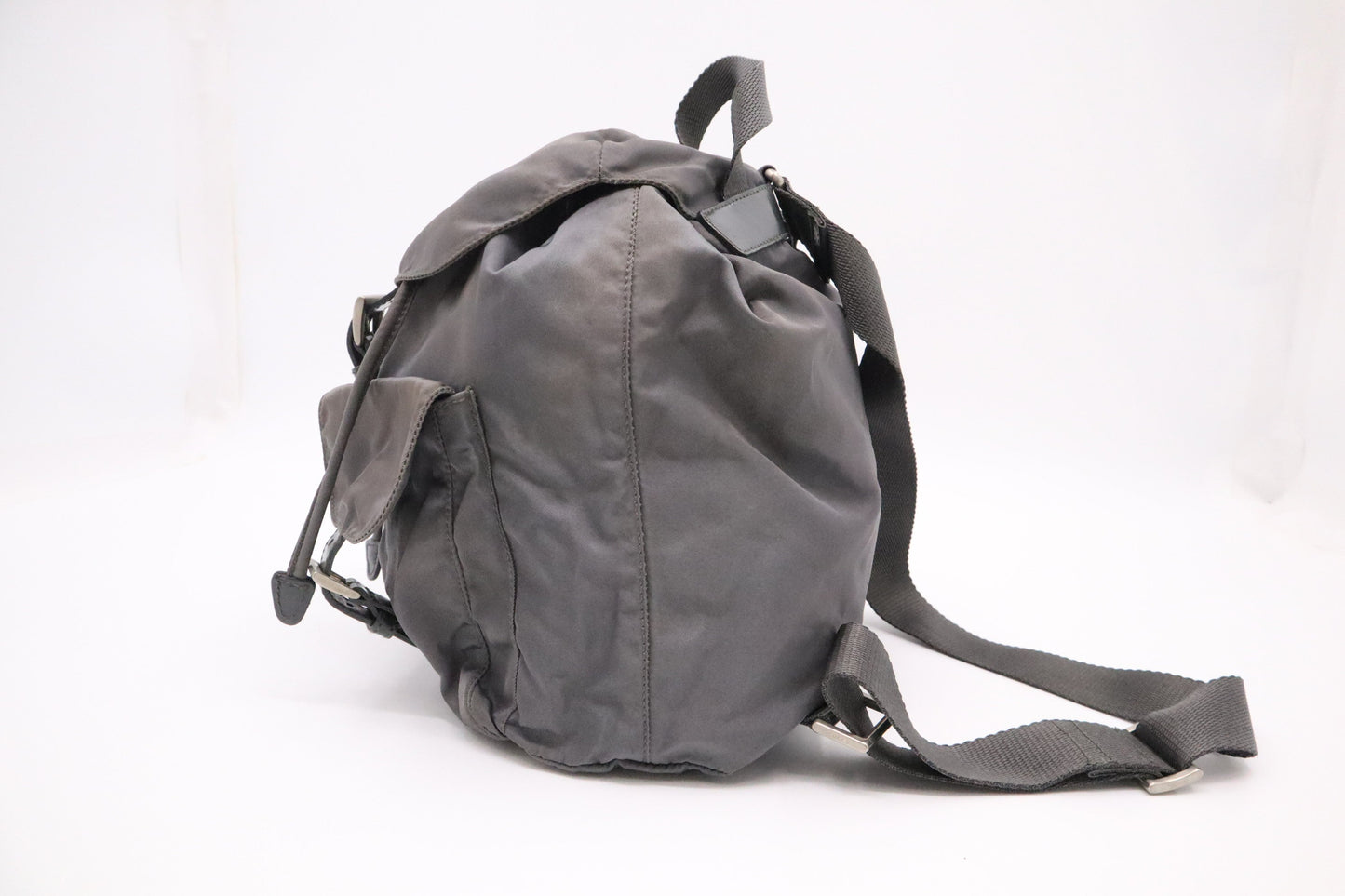 Prada Backpack In Gray Handbag Nylon