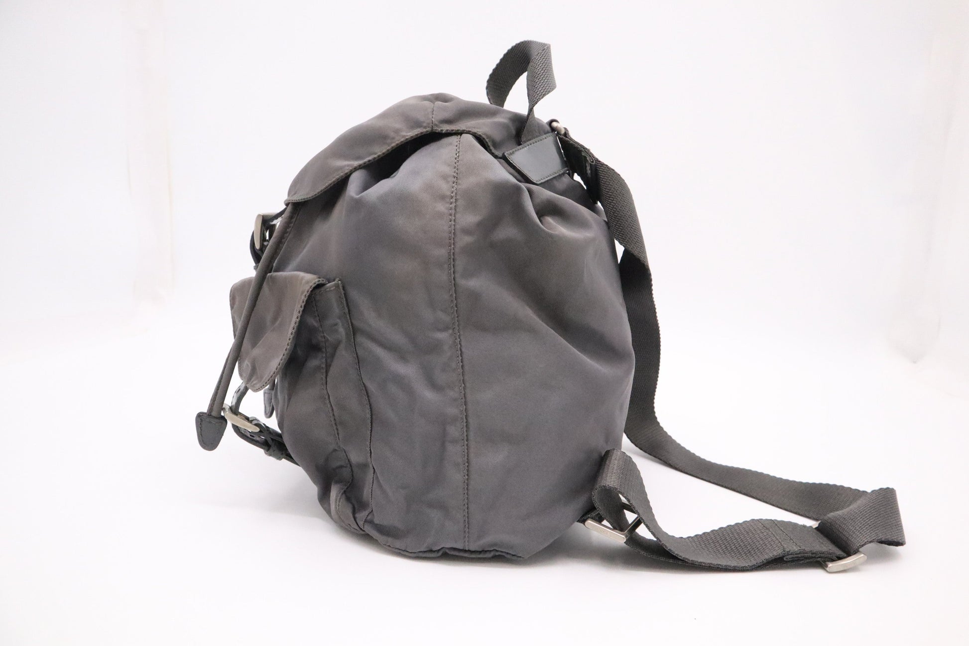 Prada Backpack In Gray Handbag Nylon