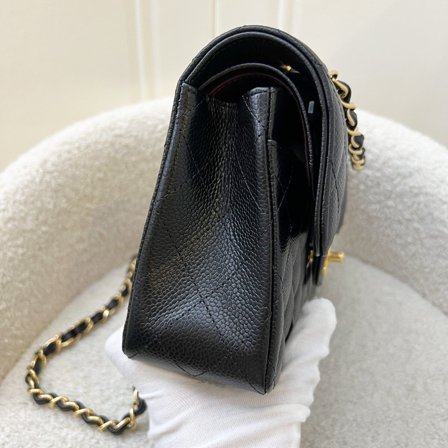 Small Classic Flap CF in Black Caviar and GHW (Model: ) Accessory Classic