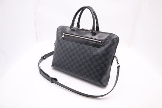 Louis Vuitton Porte Documents Jules Graphite Canvas Damier Handbag