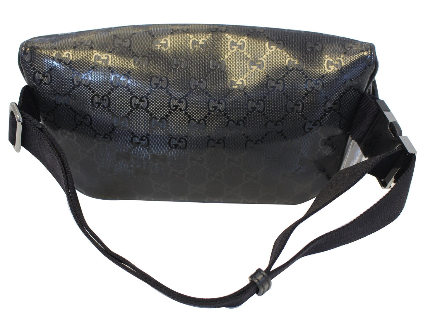 Gucci Imprime Waist Bum Bag Monogram Black Crossbody Bag