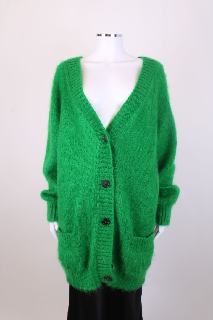 Prada Handbag L S Cardigan M Green