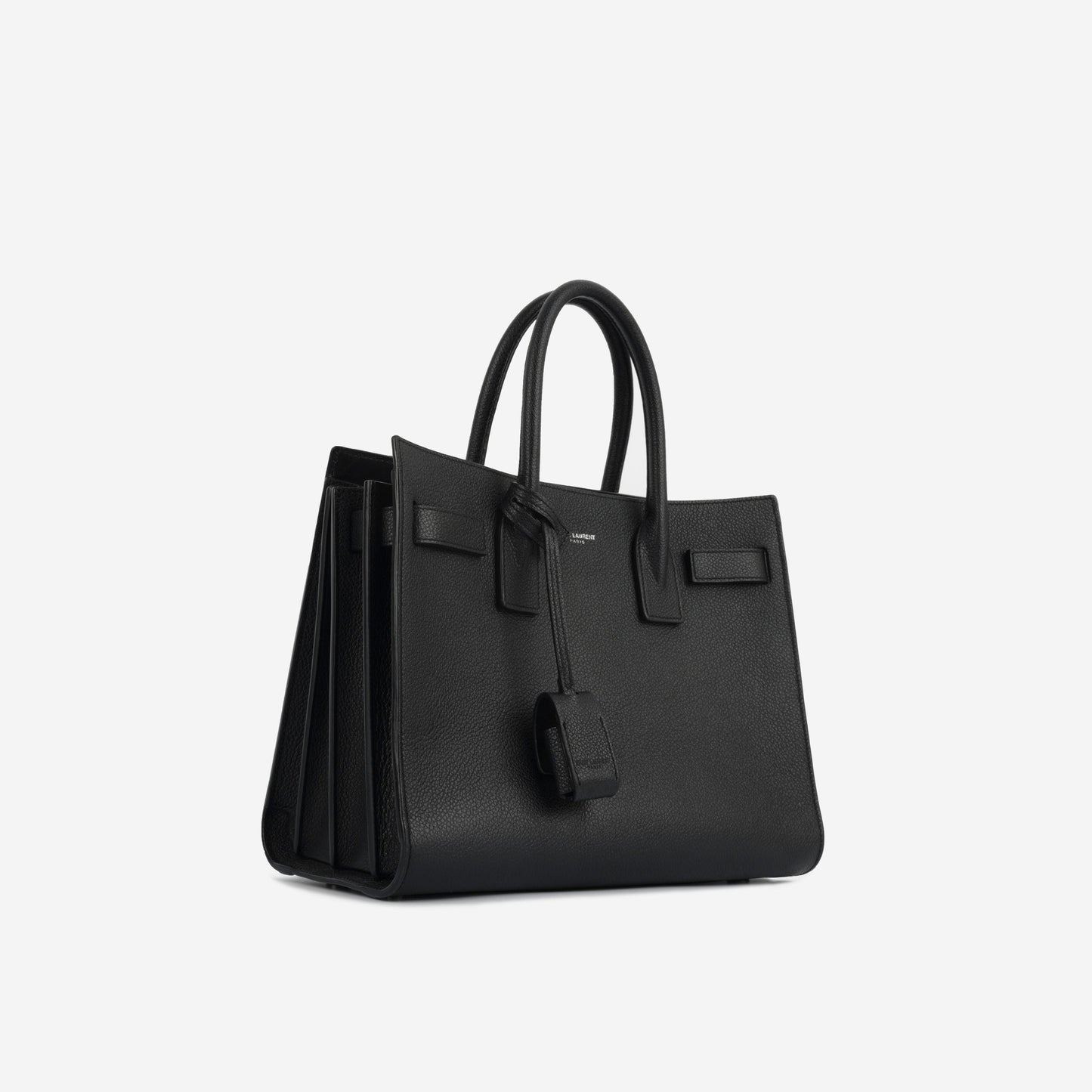 YSL Saint Laurent Sac De Jour Crossbody Bag Baby Black Taurillon Shw