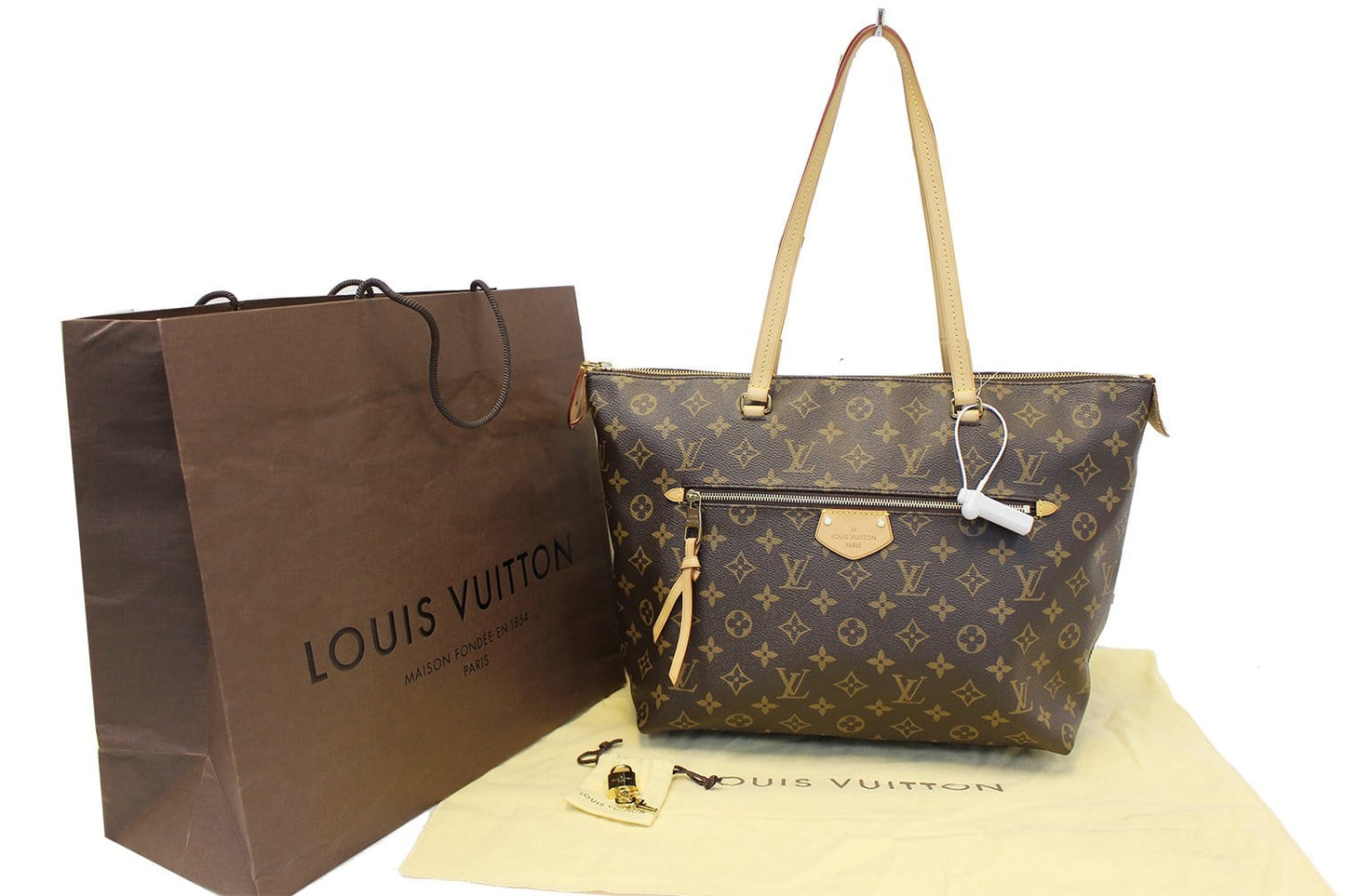 Louis Iena Mm Shoulder Bag Canvas Monogram