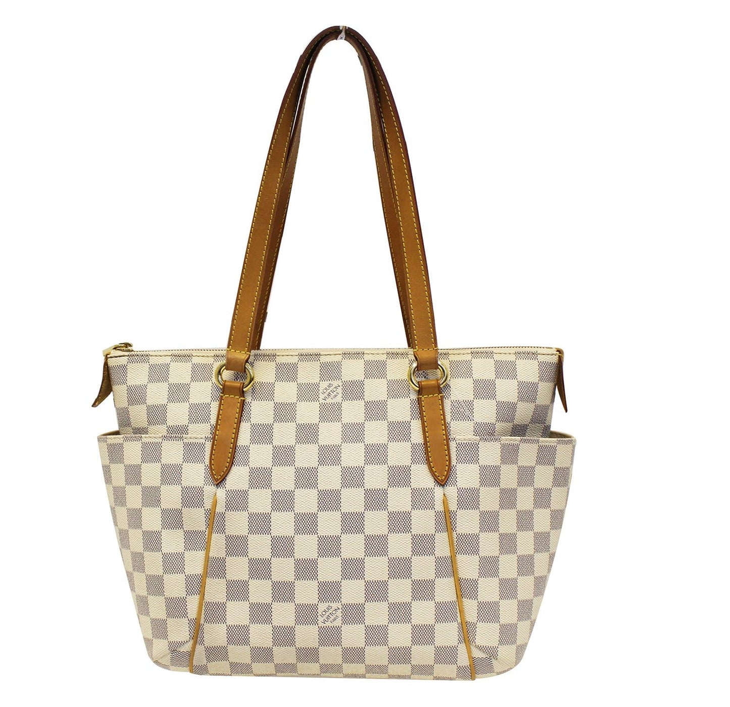 Louis Vuitton Damier Azur Totally Pm Shoulder Handbag Brown Shoulder Bag