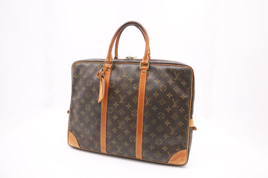Louis Vuitton Porte Document Voyage Monogram Canvas Handbag