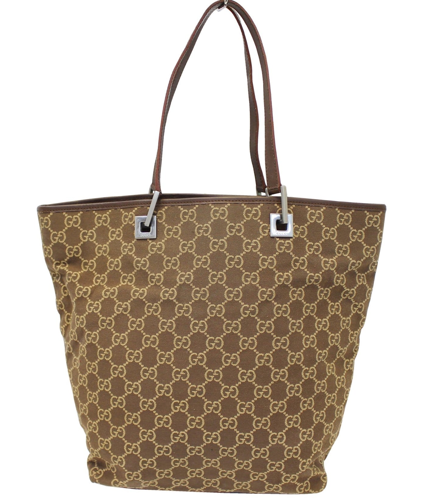 Gucci Beige Tote Bag Canvas Monogram