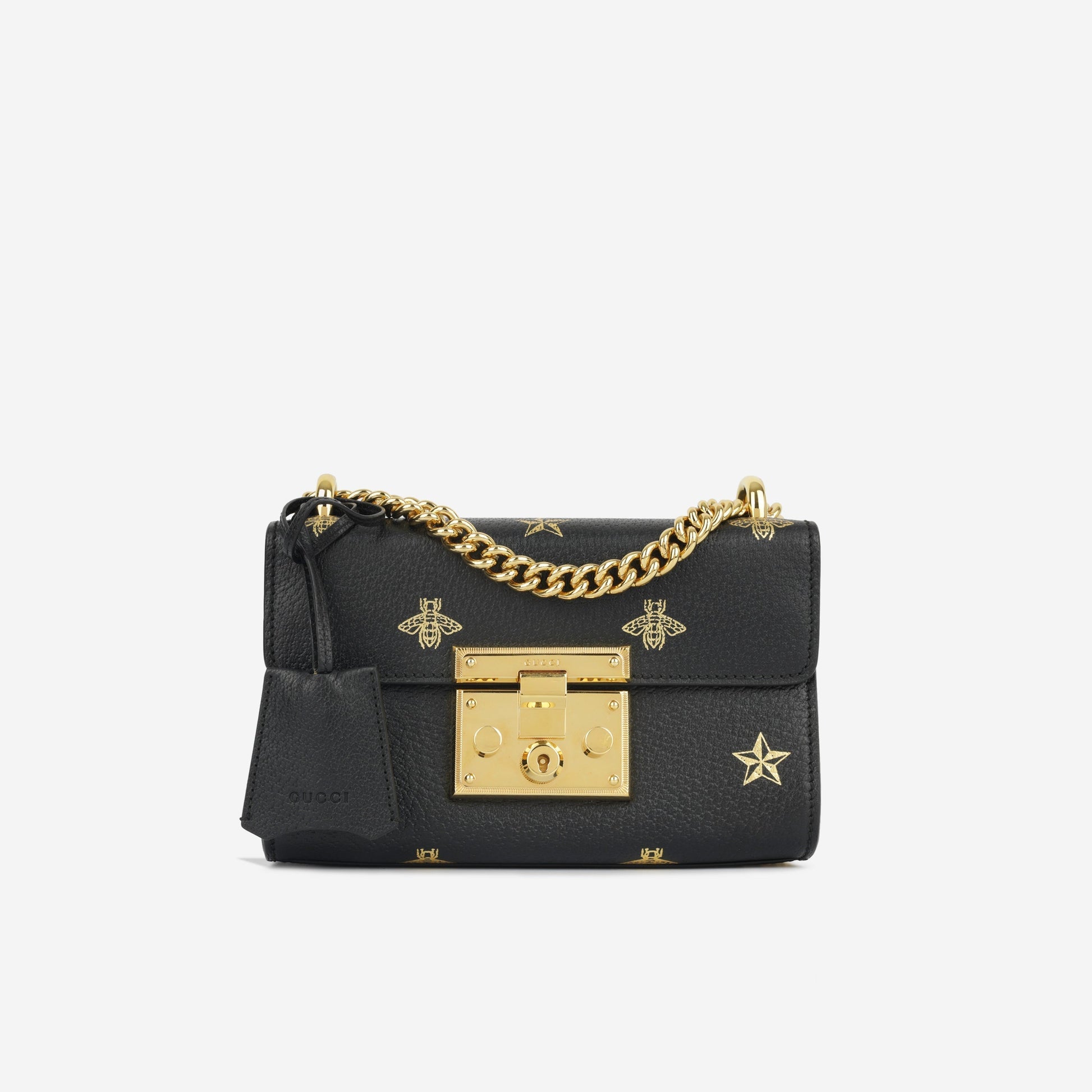 Gucci Padlock Bee Star Shoulder Bag Small Crossbody Bag