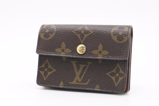 Louis Vuitton Porte Monnaie Accordion Monogram Canvas Wallet Case