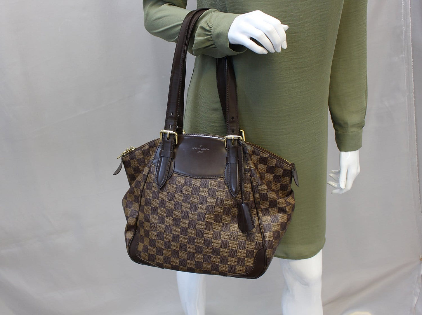 Louis Shoulder Bag Damier Ebene Verona Mm
