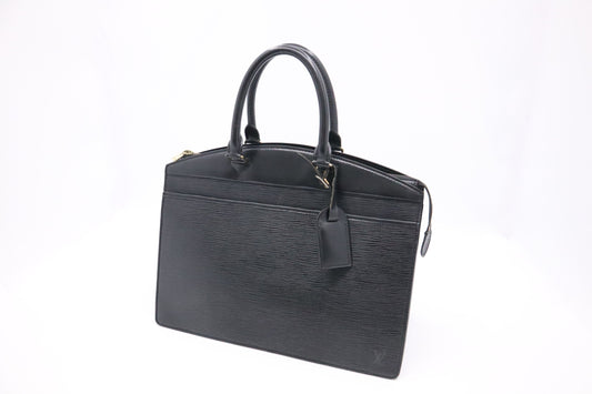 Louis Vuitton Riviera Black Leather Epi Handbag Epi Leather