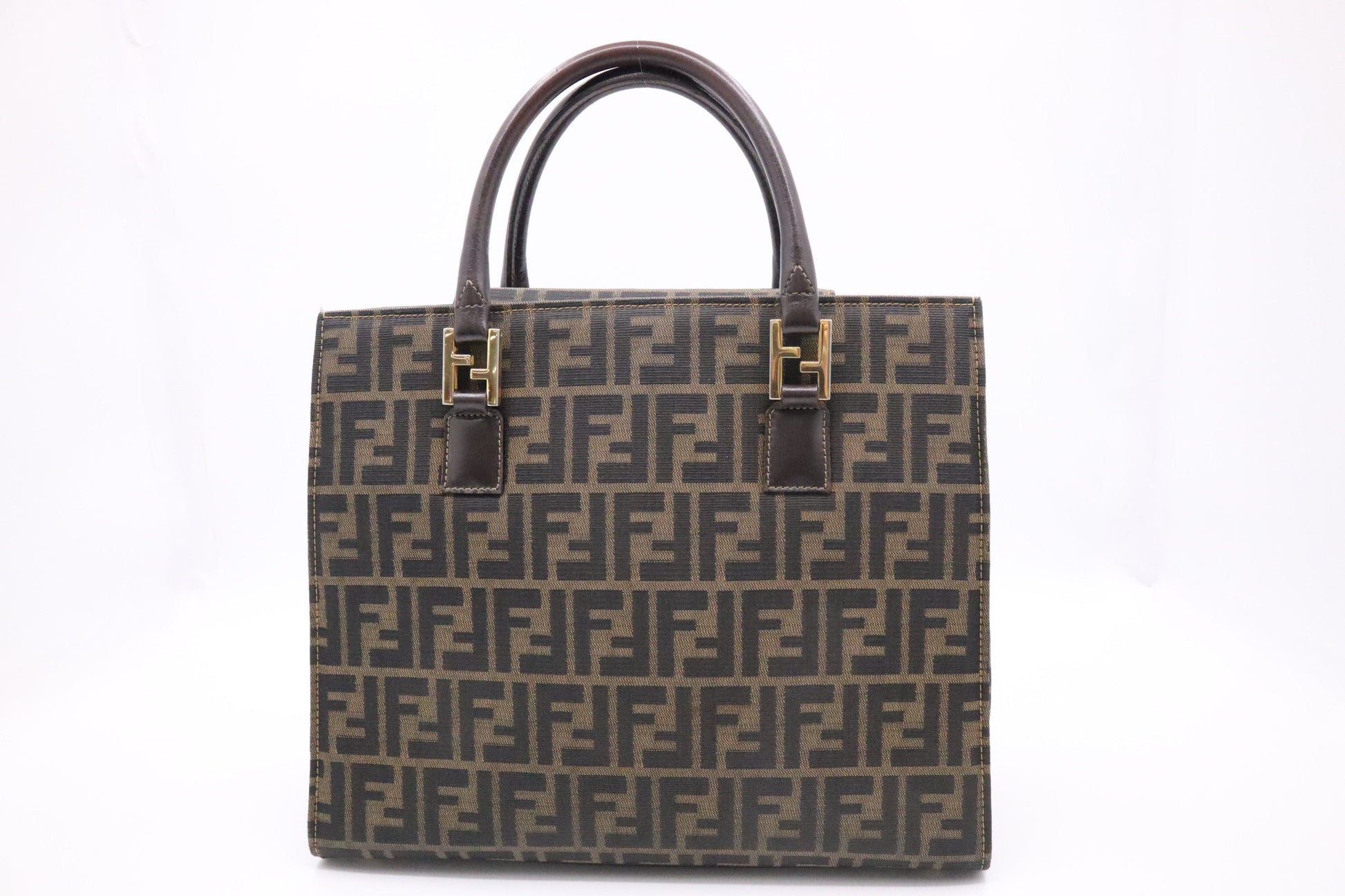 Fendi Handbag In Zucca Canvas Travel Bag