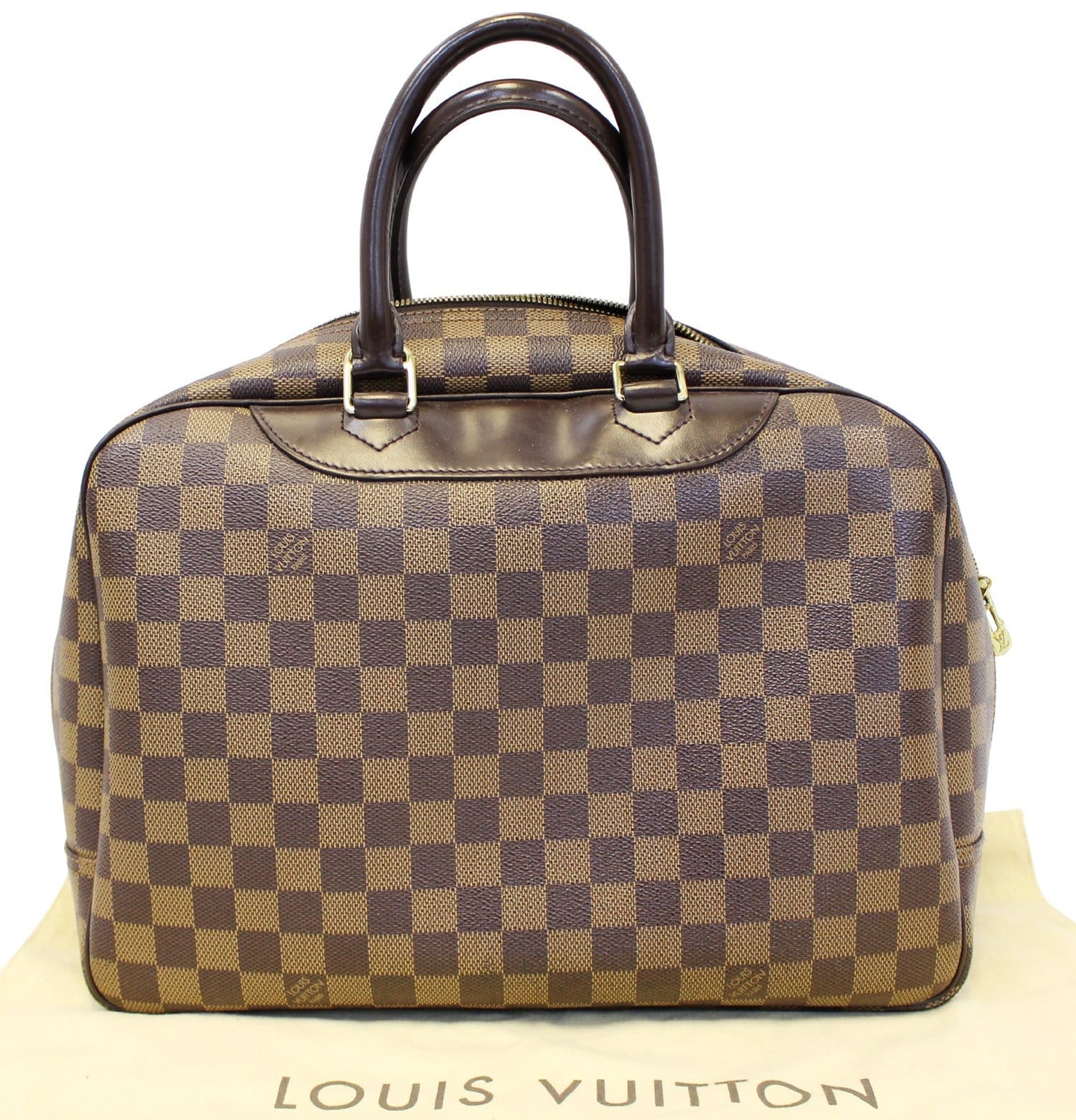Louis Damier Ebene Deauville Special Order Satchel Travel Bag