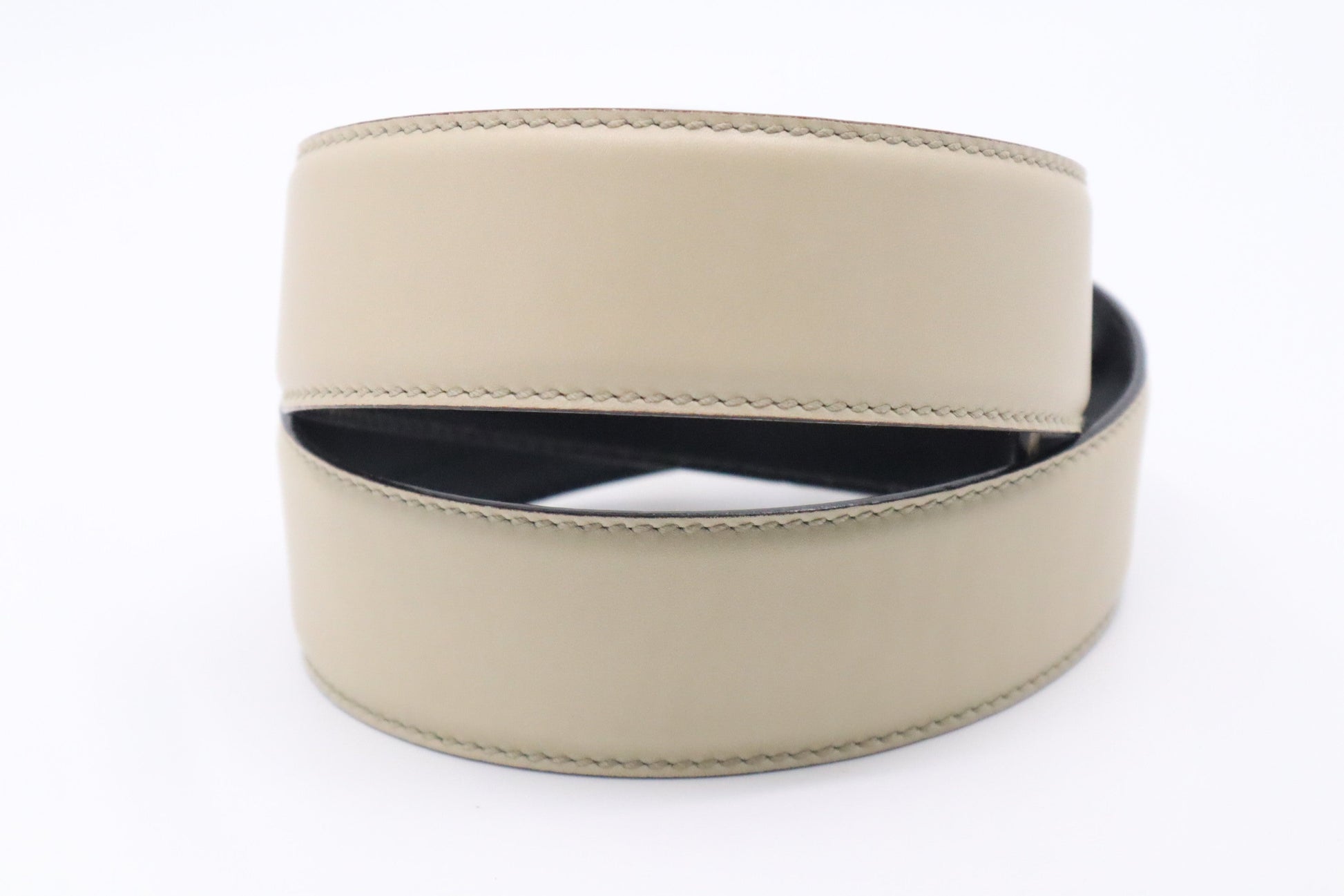 Gucci 80 32 Beige Leather Belt