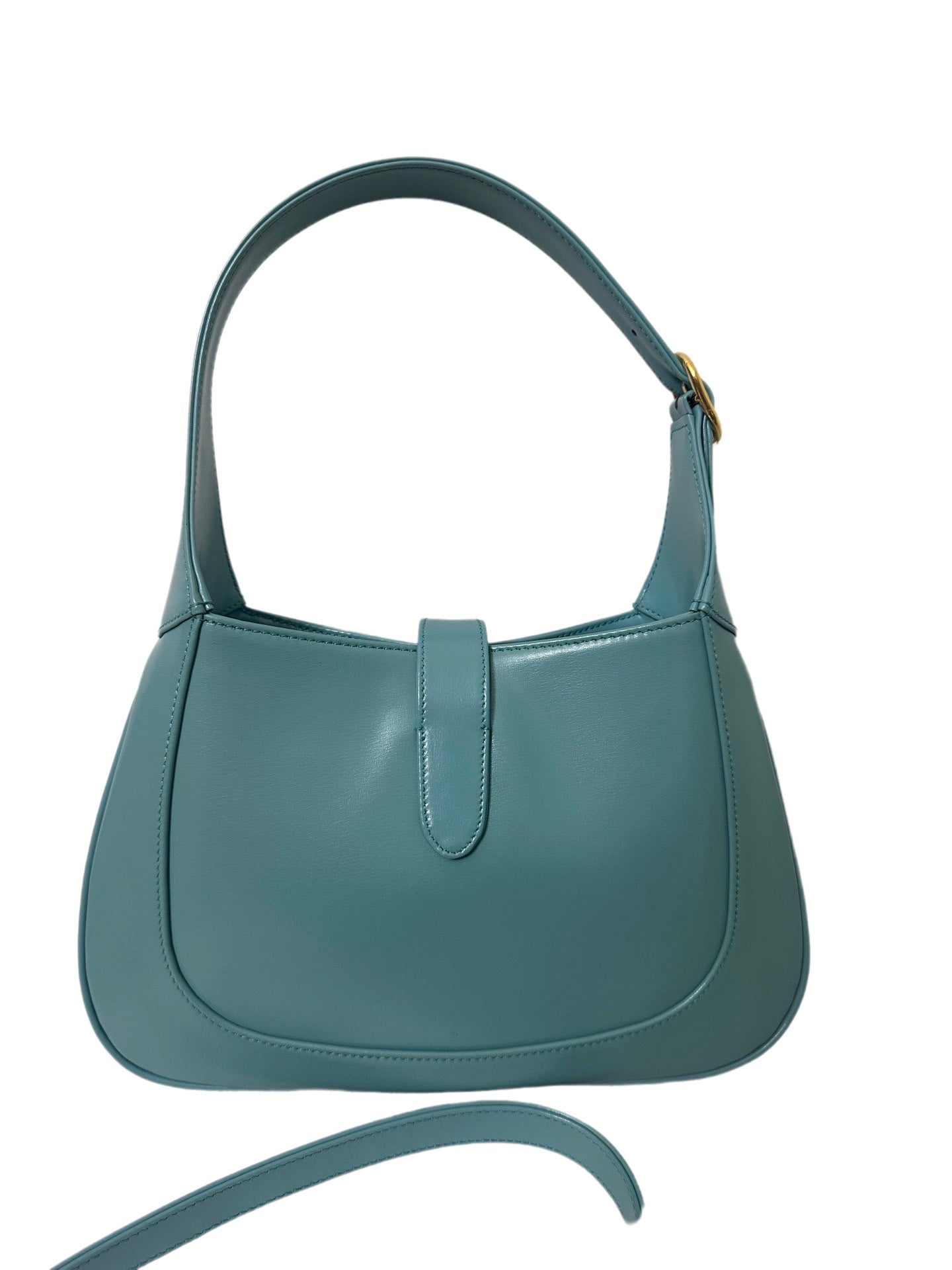 Gucci Jackie Adjustable Strap Blue Small Shoulder Bag