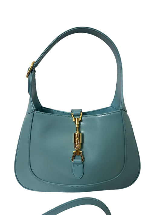 Gucci Jackie Adjustable Strap Blue Small Shoulder Bag