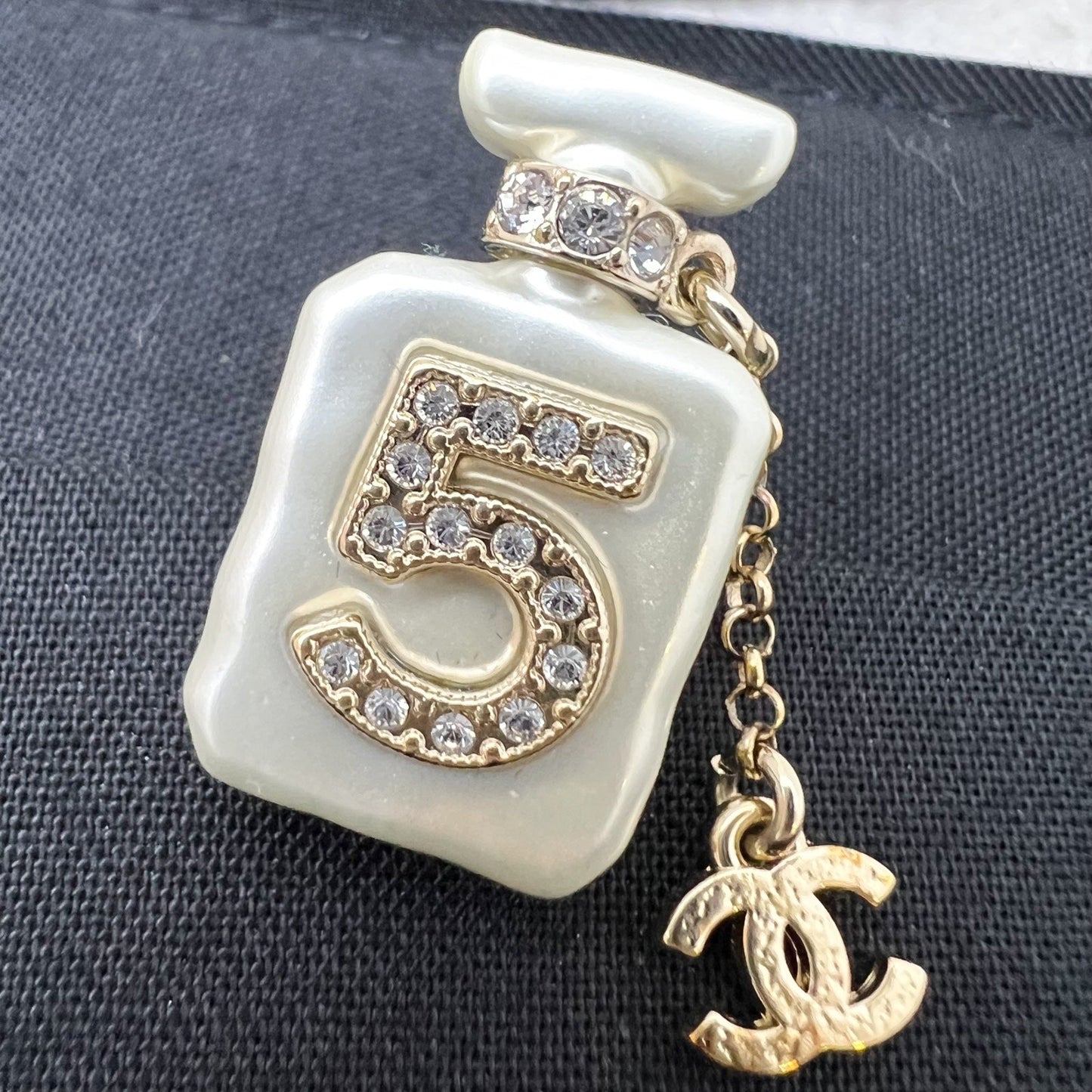 Chanel No. 5 Perfume Bottle Pin Brooch