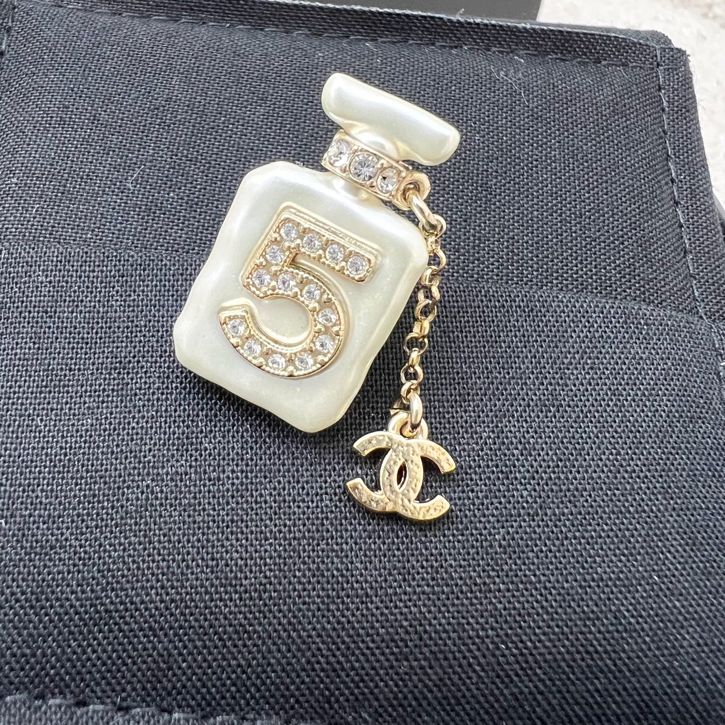 Chanel No. 5 Perfume Bottle Pin Brooch