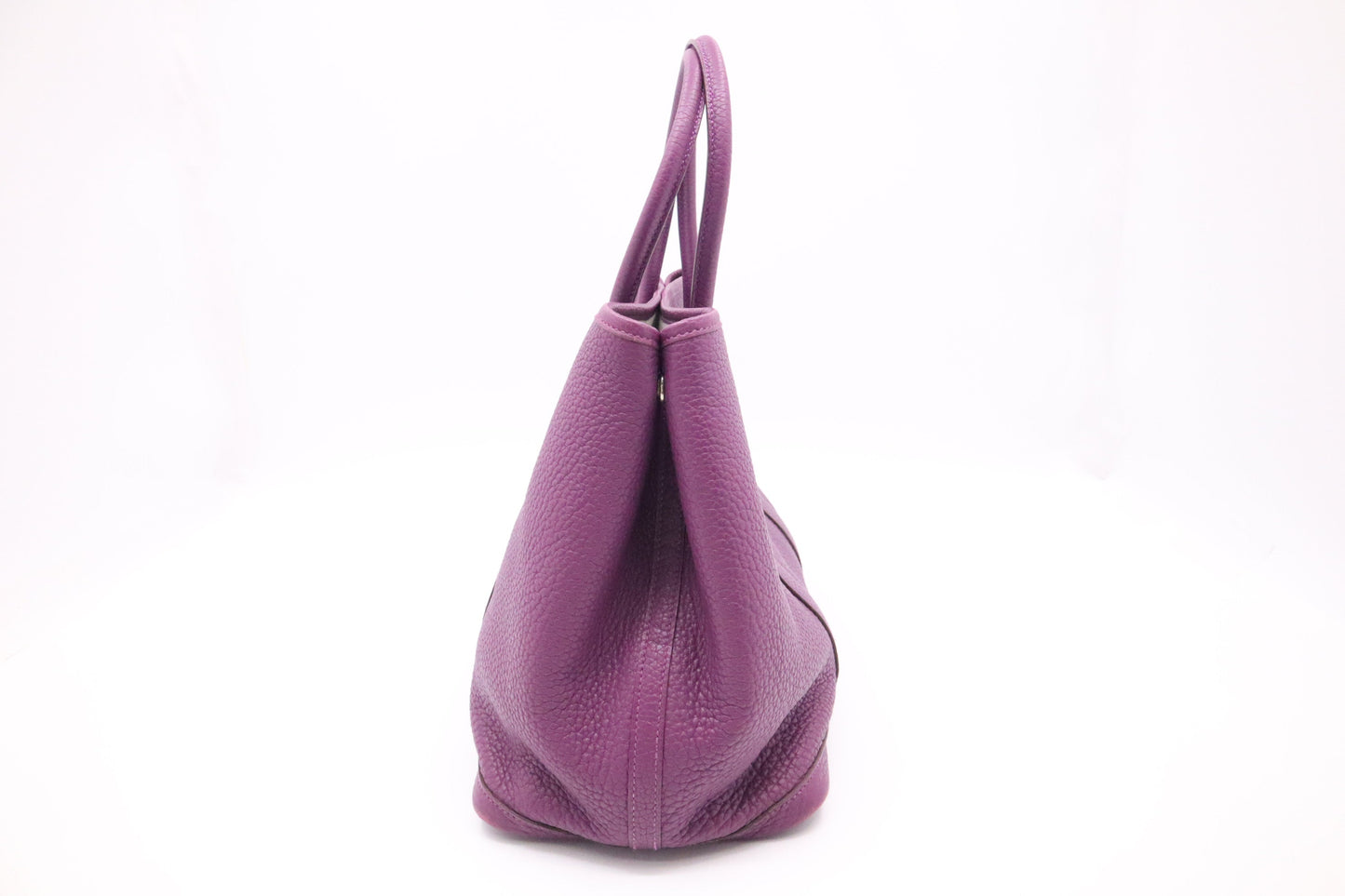 Hermes Garden Party In Purple Handbag Leather Travel Bag