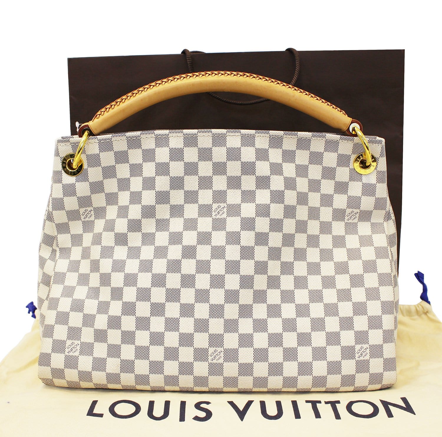 Louis Artsy Mm Damier Azur Shoulder Handbag Shoulder Bag