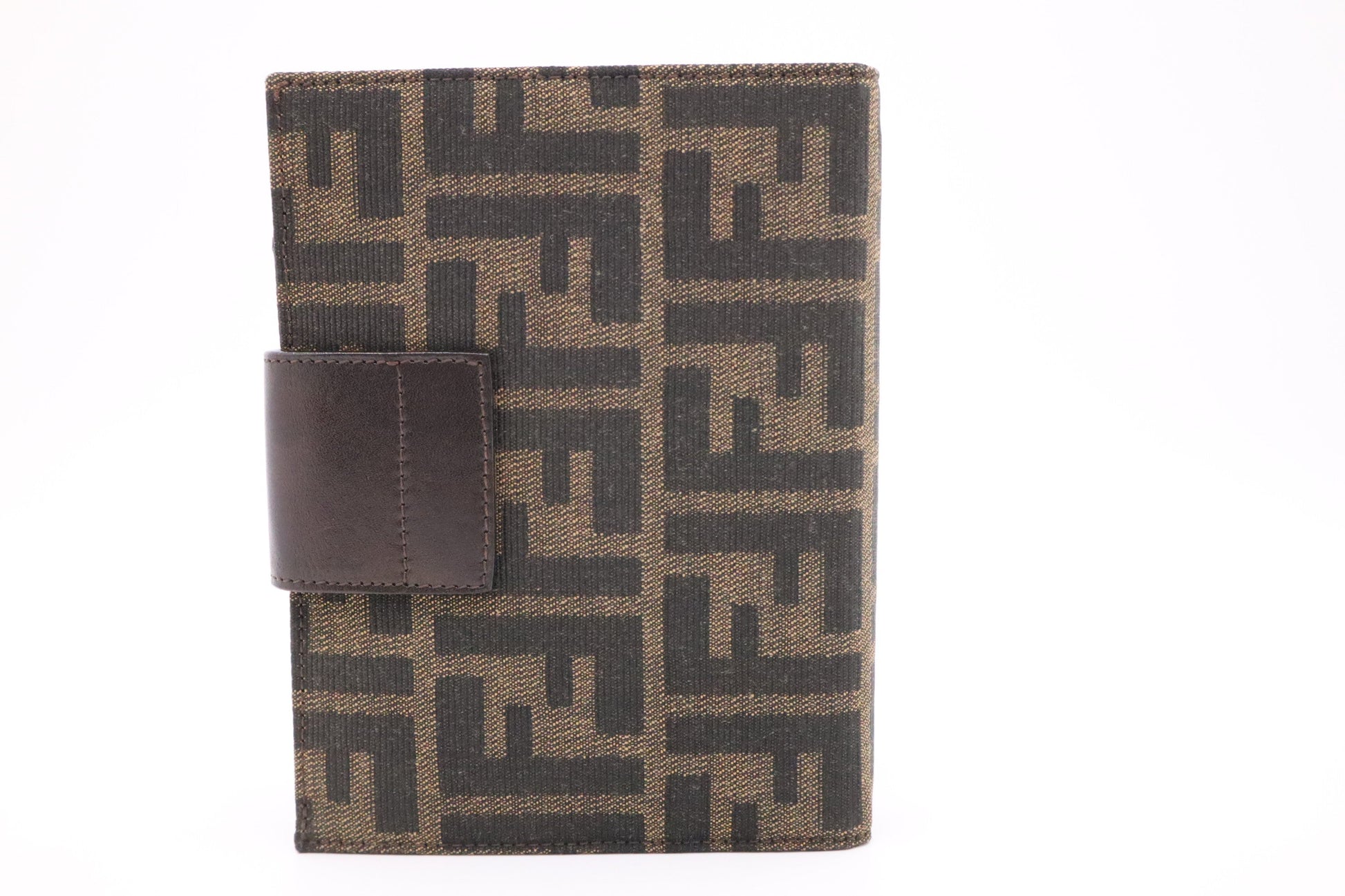 Fendi Agenda In Zucca Handbag Canvas Small Travel Bag
