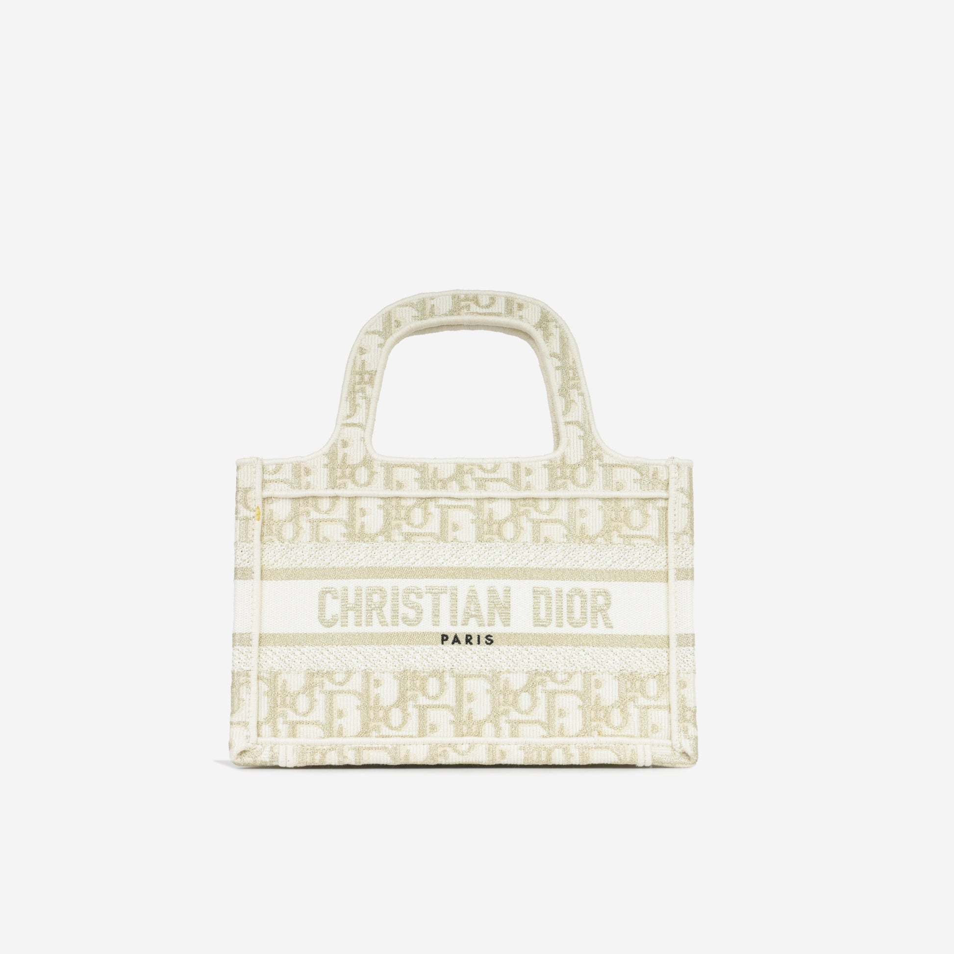 Dior Christian Book Tote Mini Tote Bag Oblique Embroidery 2021