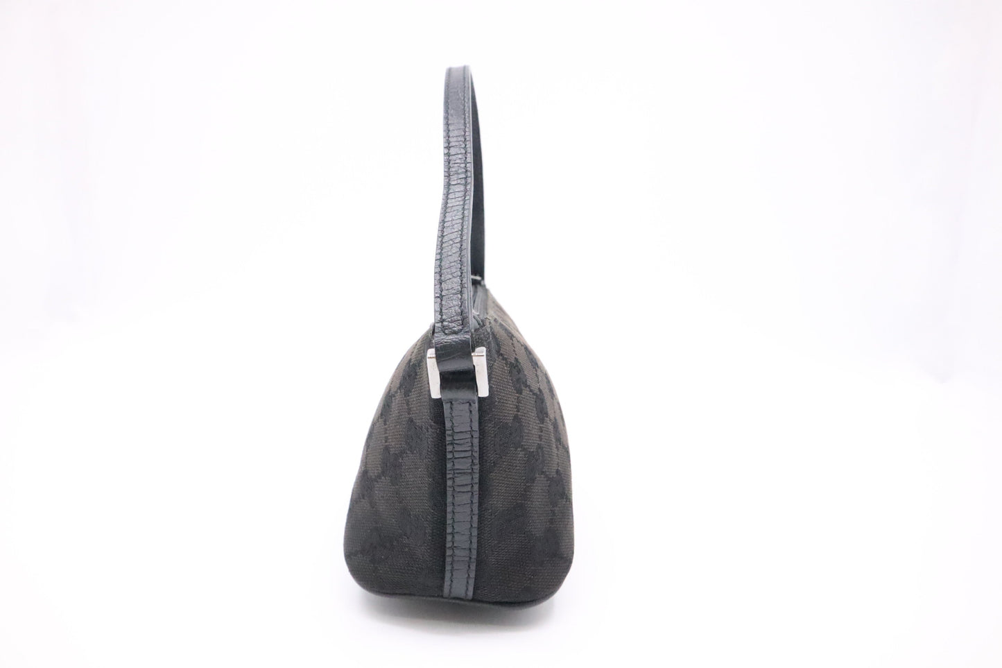 Gucci Boat Bag In Canvas Black Travel Bag