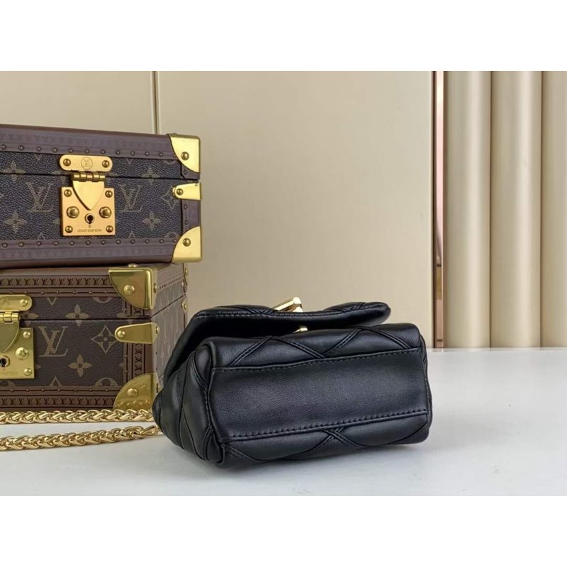 Louis Vuitton Mm Malletage Hand Bag Leather Travel Bag Bg00006 1