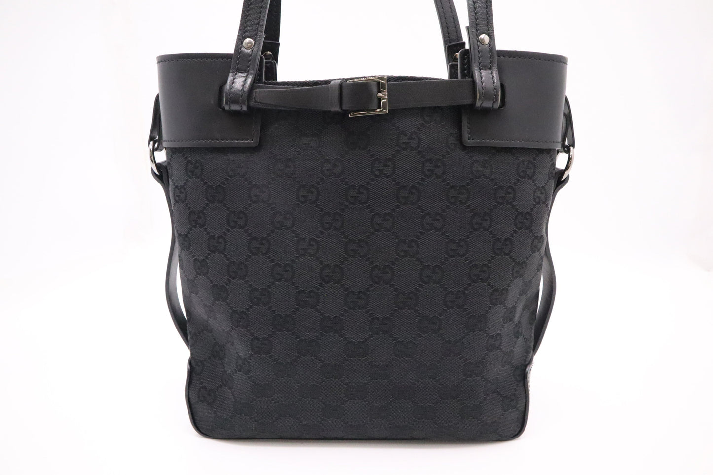 Gucci GG Canvas Black Handbag Canvas 2