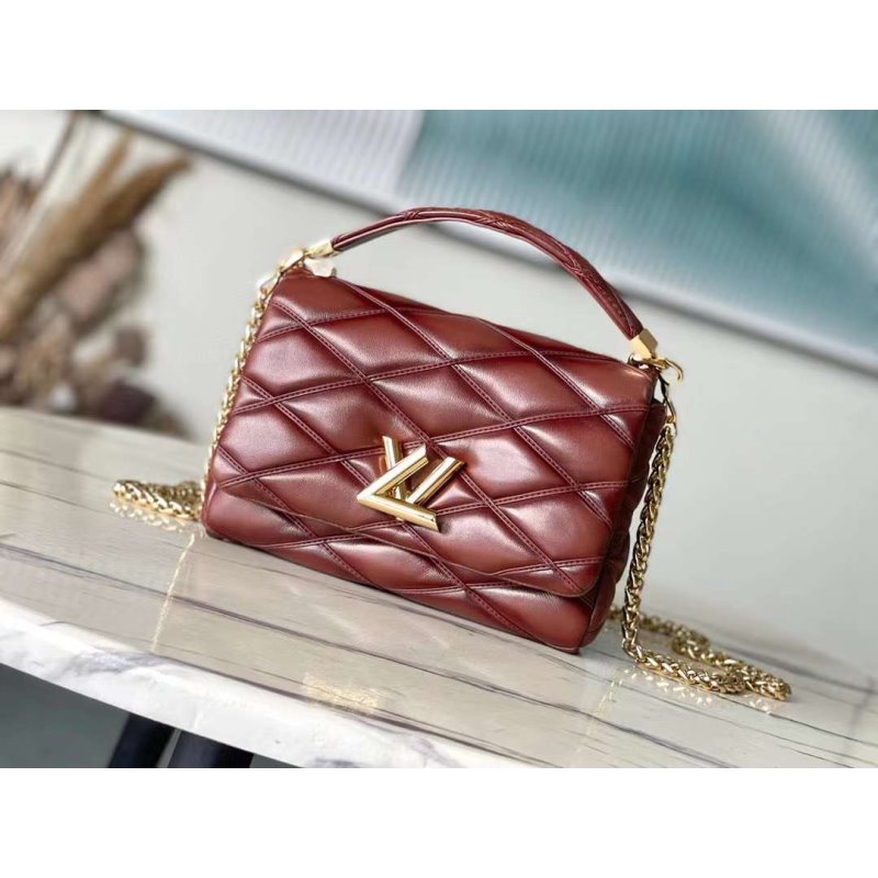 Louis Vuitton Mm Malletage Hand Bag Leather Travel Bag Bag Bg00001