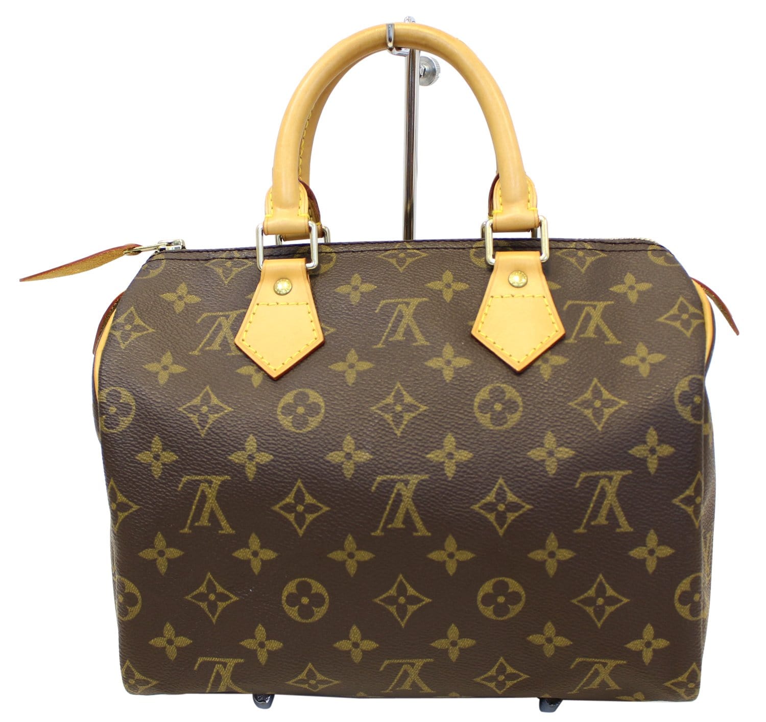 Louis Speedy Satchel Handbag Canvas Monogram Travel Bag Handbag E4384
