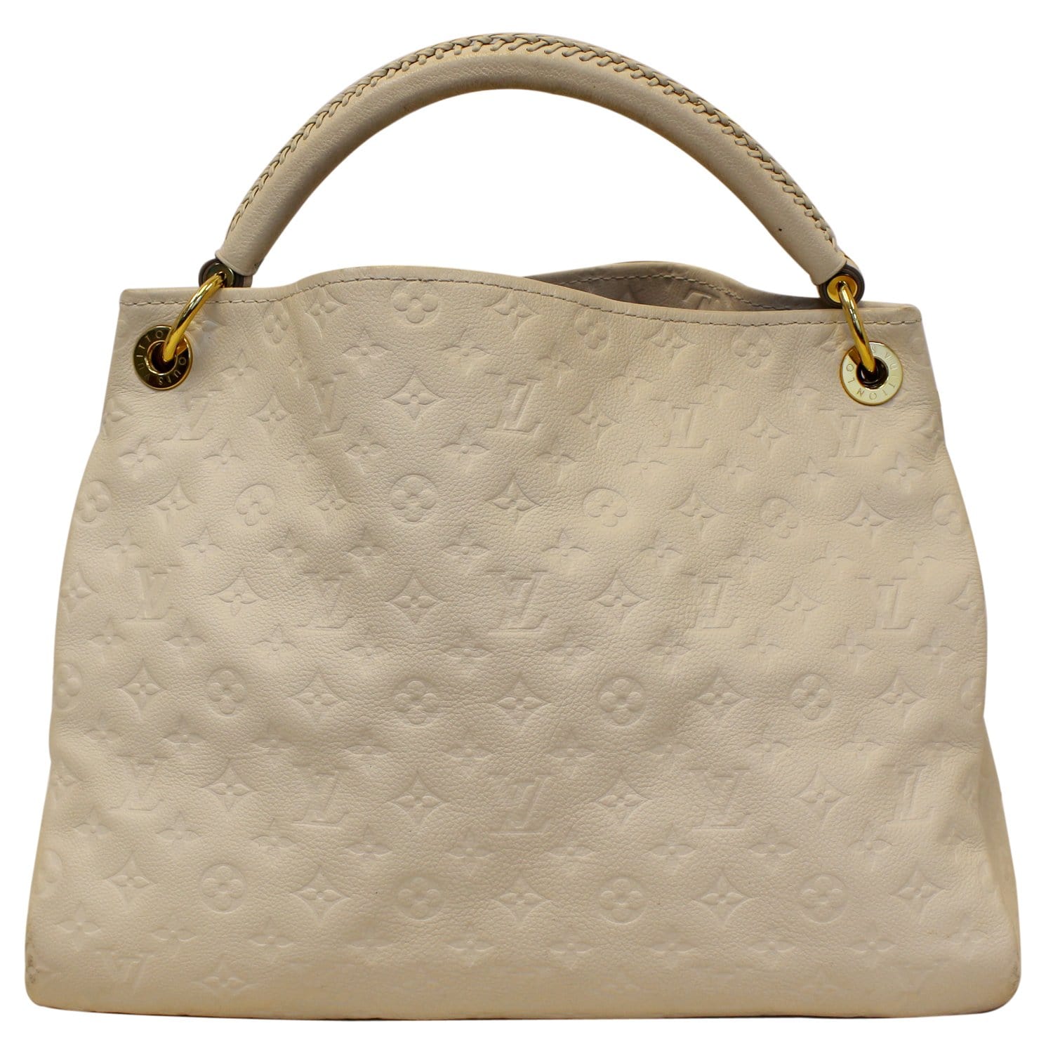 Louis Empreinte Artsy Mm Neige Shoulder Bag Leather Monogram