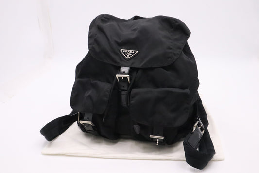 Prada Backpack In Handbag Nylon Black