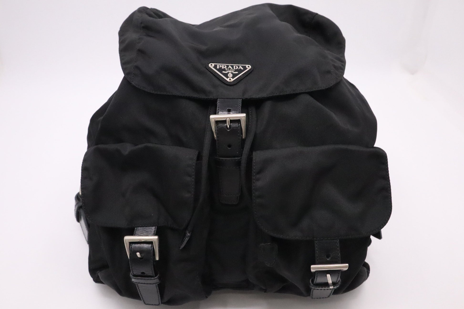 Prada Backpack In Handbag Nylon Black