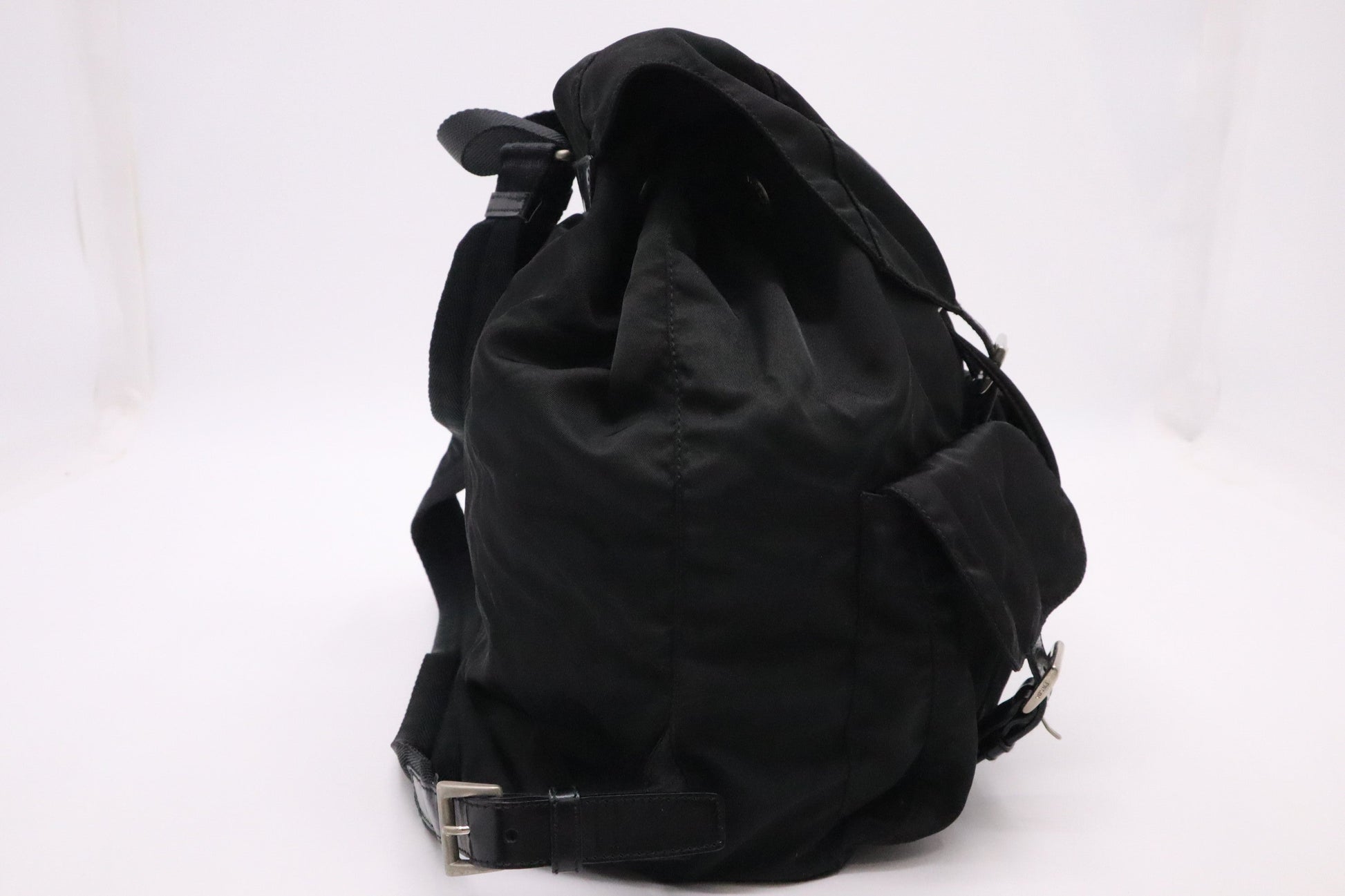 Prada Backpack In Handbag Nylon Black