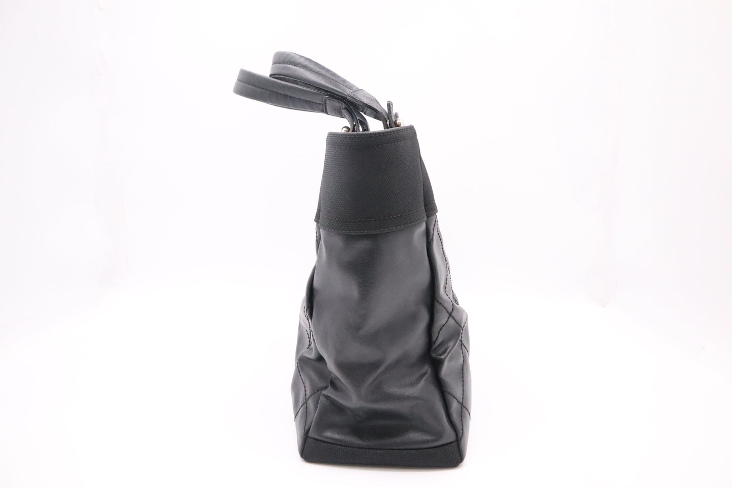 Chanel Paris Biarritz MattelassÃ© Black Leather Tote Bag