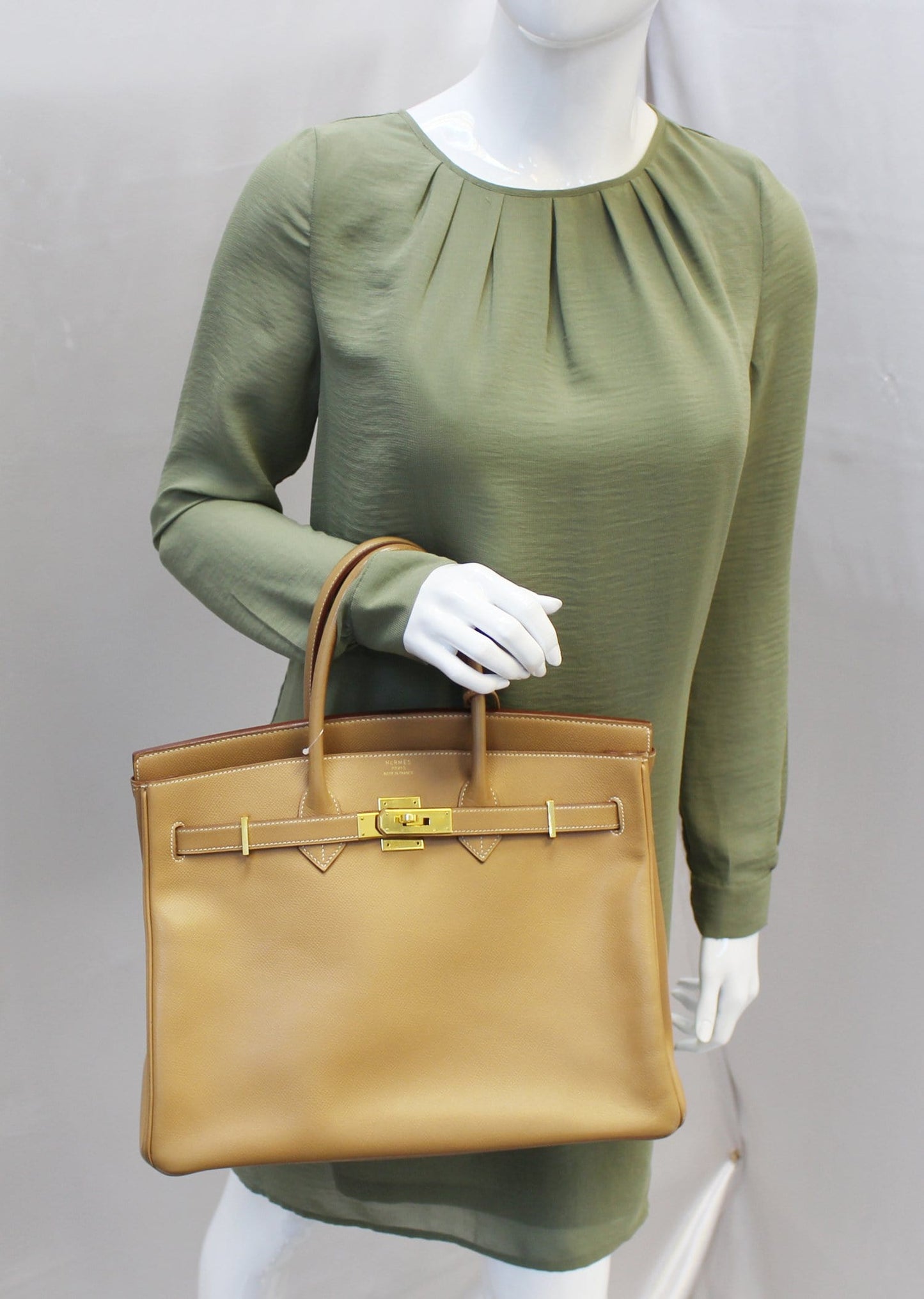 Hermes Birkin Alezan Epsom Hardware Bag Final Call Leather Gold Travel Bag