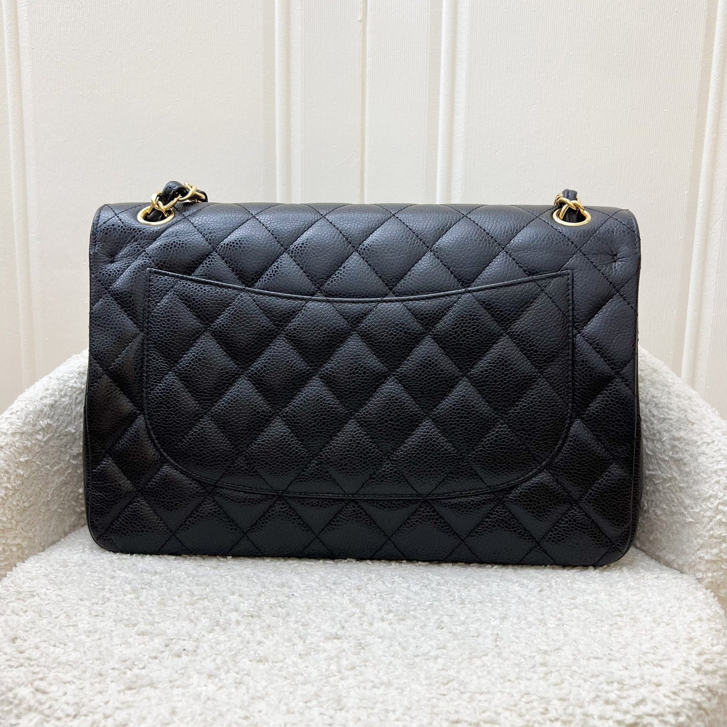 Chanel Jumbo Classic Flap DF in Black Caviar and GHW (Model: ) Accessory